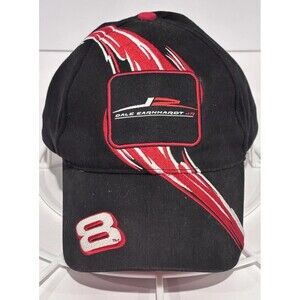 Dale Earnhardt Jr. #8 NASCAR Cap Hat Black Red Winners Circle Adjustable